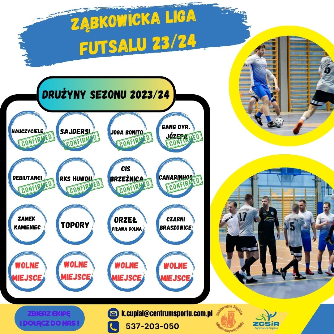 Orange and blue modern Futsal Tournament Facebook Post 2